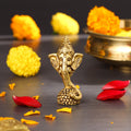 Brass Modern Ganesha Table Top Idol (3.5 Inch) Vedansh Craft