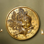 Brass Krishna Wall Hanging (10 Inch) Vedansh Craft