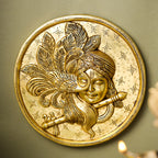 Brass Krishna Wall Hanging (10 Inch) Vedansh Craft