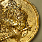 Brass Krishna Wall Hanging (10 Inch) Vedansh Craft