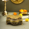 Brass Traditional Pooja Chowki (3.8 Inch) Vedansh Craft