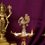 Brass Daana Kaashi Samai/Lamp Pair (9 Inch) Vedansh Craft