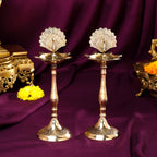 Brass Peacock Samai Pair (9 Inch) Vedansh Craft