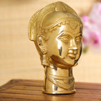 Brass Goddess Parvati Head (7.5 Inch) Vedansh Craft