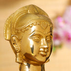 Brass Goddess Parvati Head (7.5 Inch) Vedansh Craft