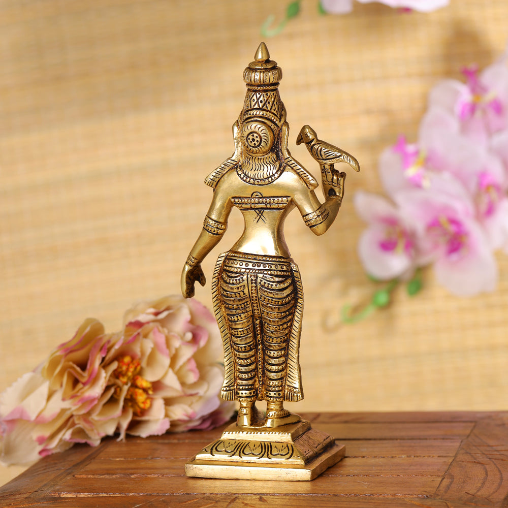 Brass Madurai Meenakshi Devi Idol (9.5 Inch) Vedansh Craft