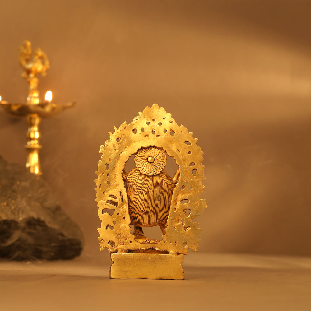 Brass Superfine Goddess Standing Kali Idol (8 Inch) Vedansh Craft