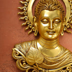 Brass Buddha Wall Hanging (15.5 Inch) Vedansh Craft