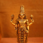 Brass Superfine Tirupati Balaji/Venkateshwar Idol (6 Inch) Vedansh Craft