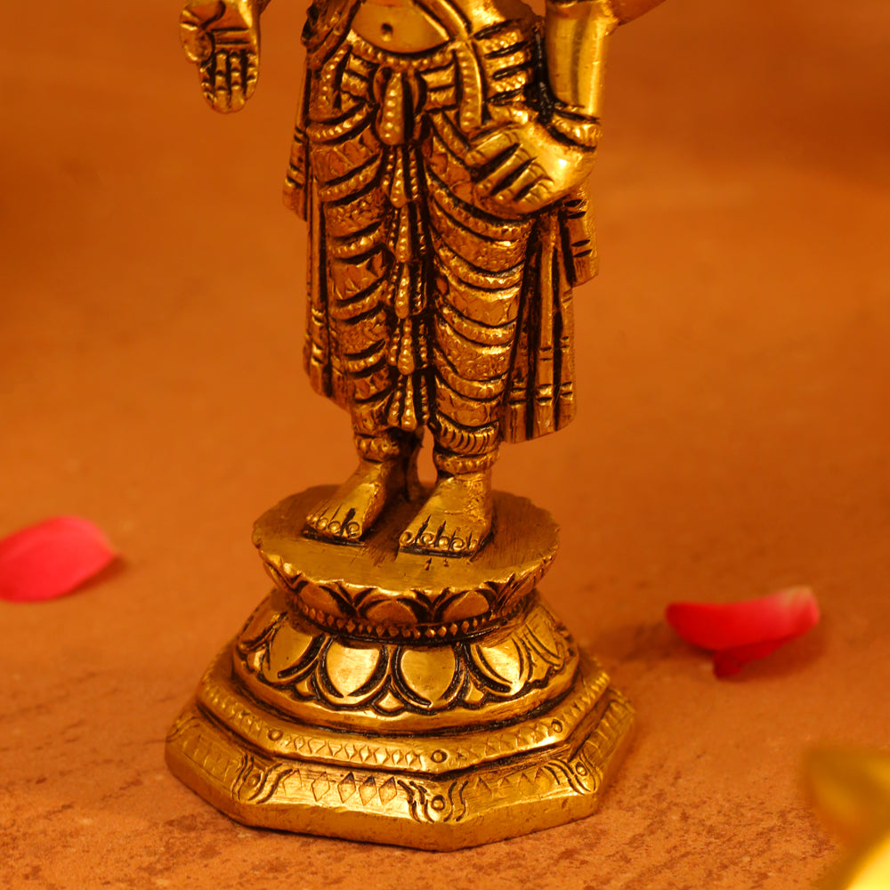 Brass Superfine Tirupati Balaji/Venkateshwar Idol (6 Inch) Vedansh Craft