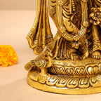 BRASS SUPERFINE STANDING RADHA KRISHNA STATUE (12.5") Vedansh Craft