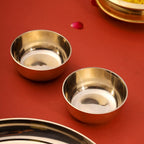 Pure Kansa/Bronze Thali/Dinner Set (1.6 Kg) Vedansh Craft