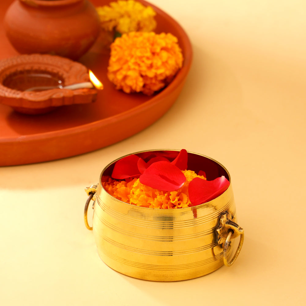 Brass Kerala Rice Vessel Vedansh Craft