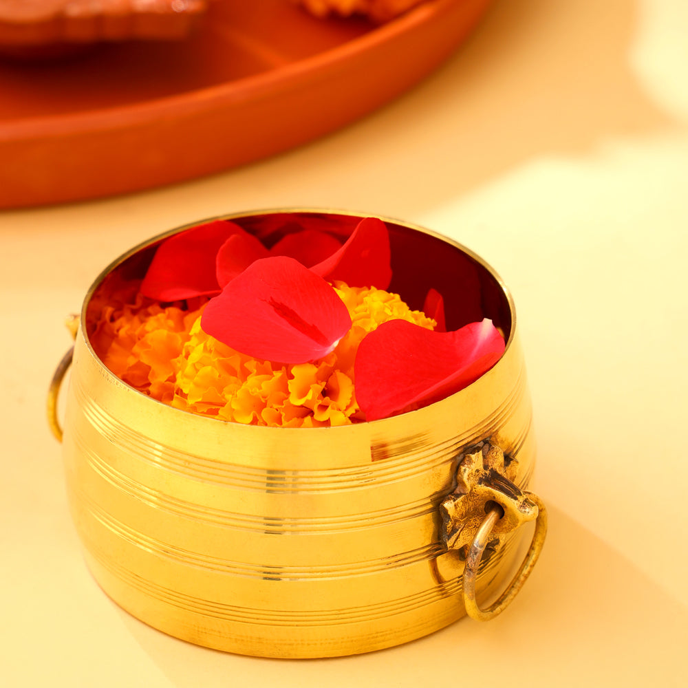 Brass Kerala Rice Vessel Vedansh Craft