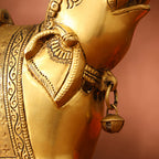 Brass Elephant Diya With Bell (10.5 Inch) Vedansh Craft