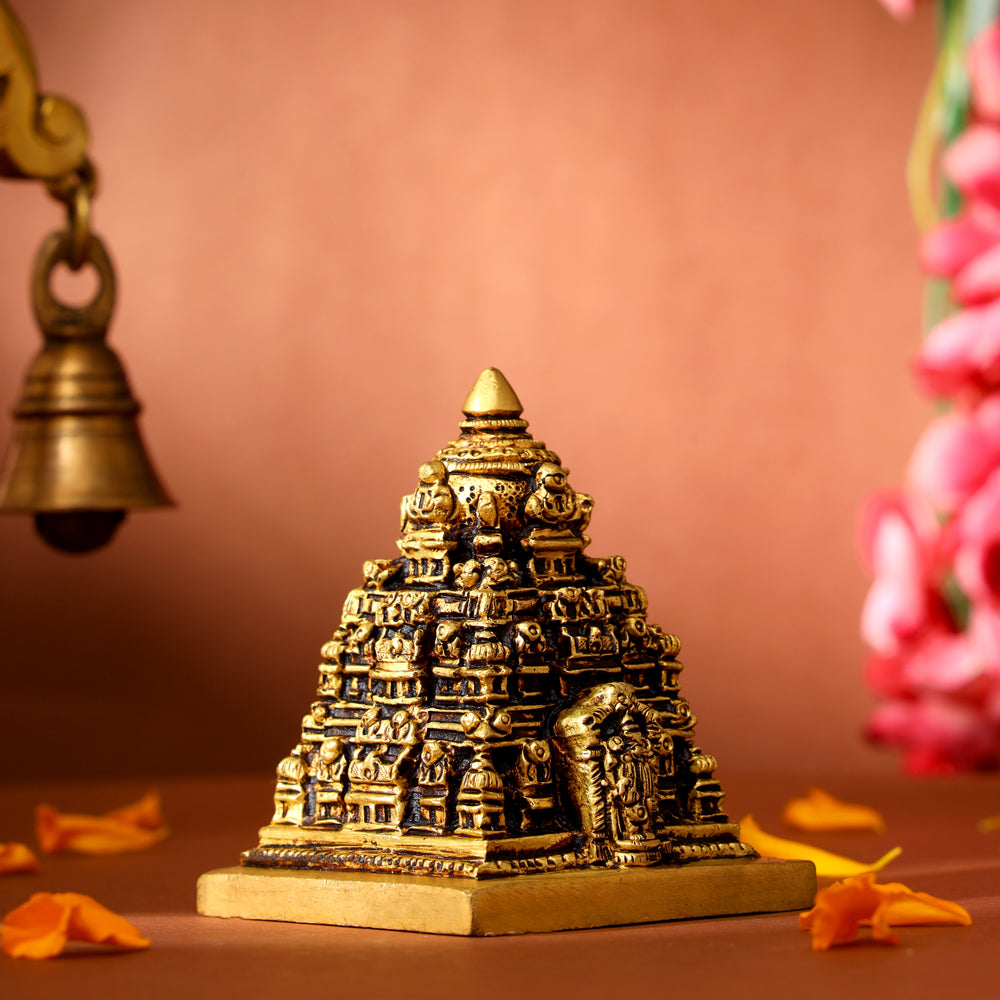 Brass Balaji Temple Model (3 Inch) Vedansh Craft