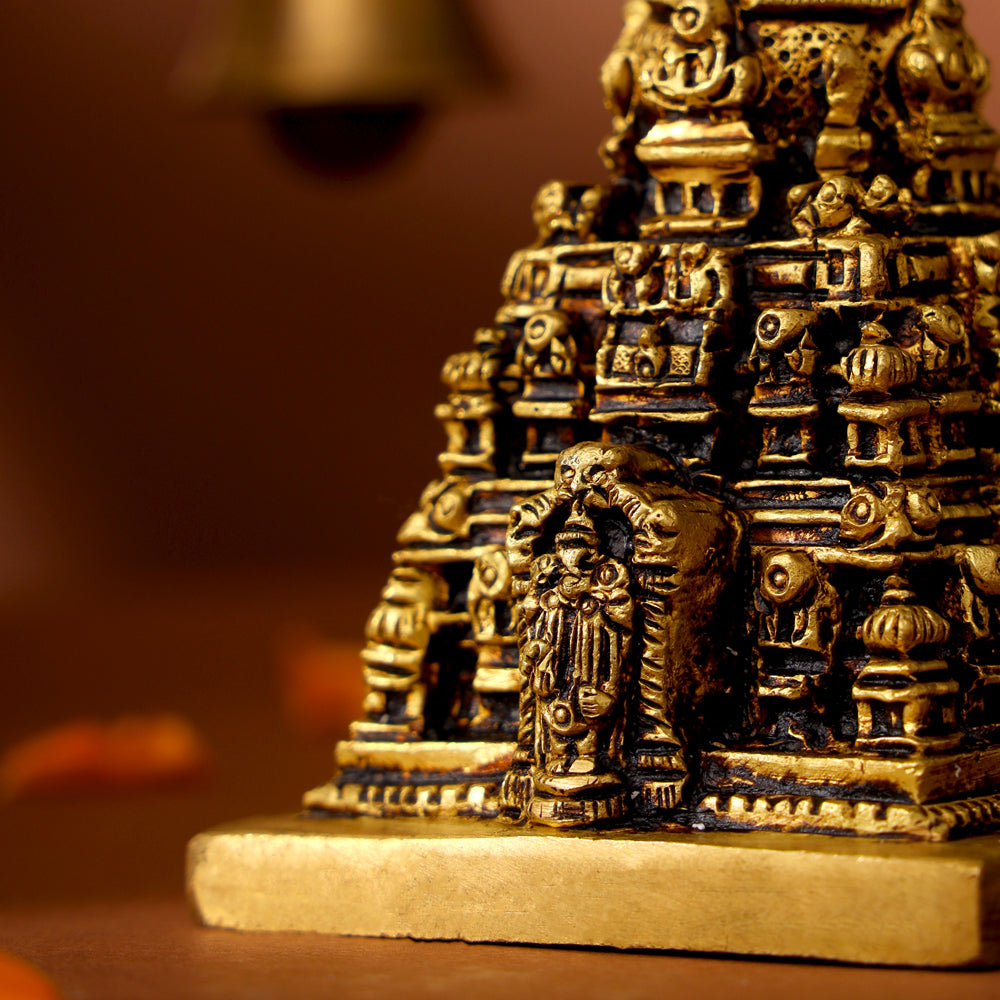 Brass Balaji Temple Model (3 Inch) Vedansh Craft