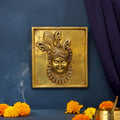 Brass Krishna Wall Hanging Plate (9.5 Inch) Vedansh Craft