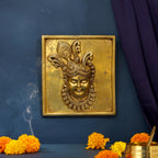 Brass Krishna Wall Hanging Plate (9.5 Inch) Vedansh Craft