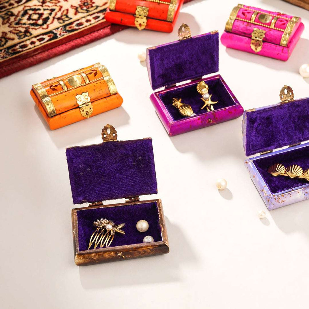 Leaf Mini Jewellery Box Vedansh Craft