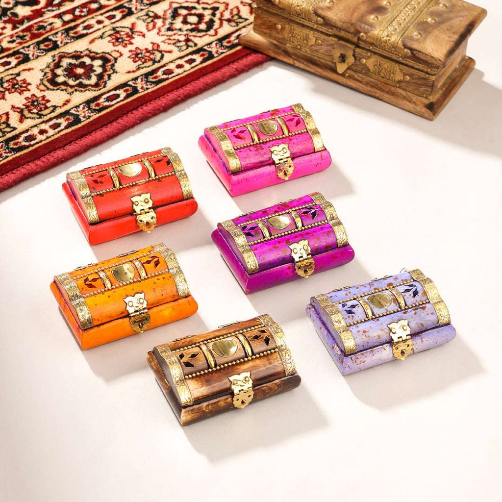 Leaf Mini Jewellery Box Vedansh Craft