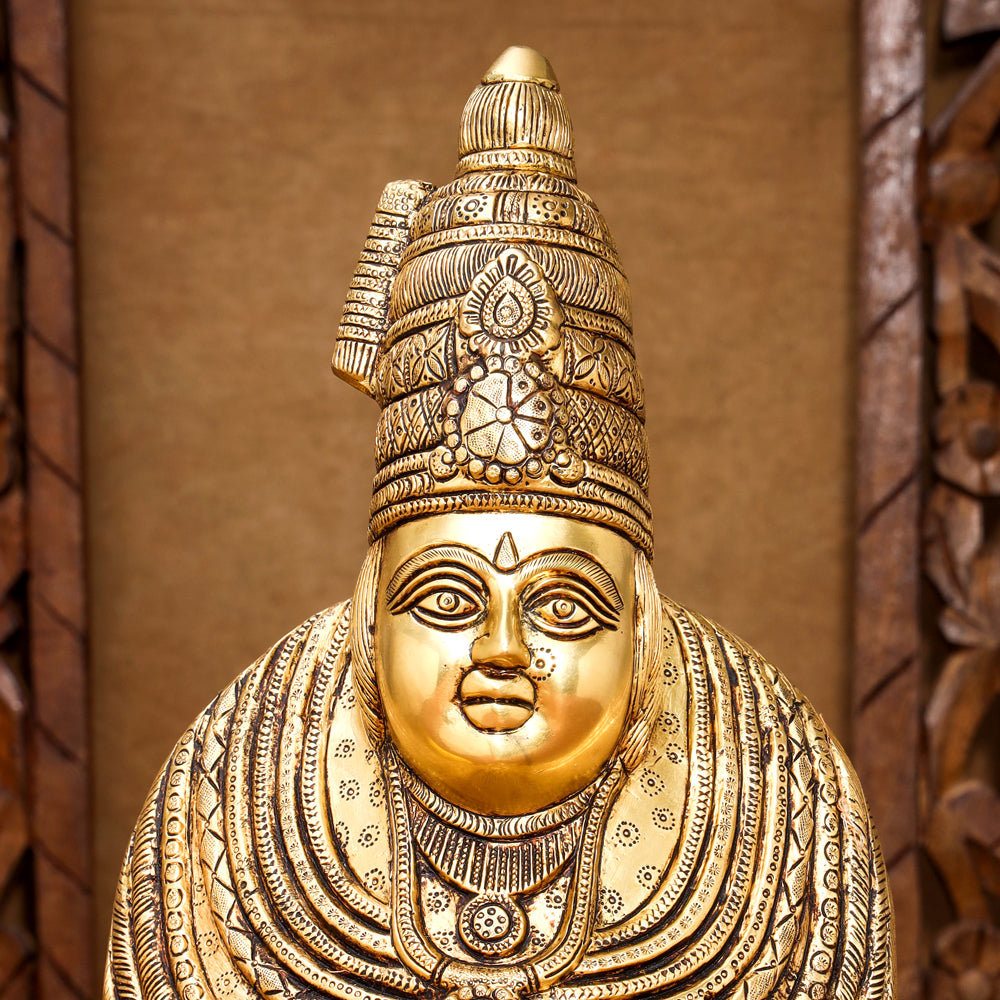 Brass Tulja Bhavani Idol (15.5 Inch) Vedansh Craft
