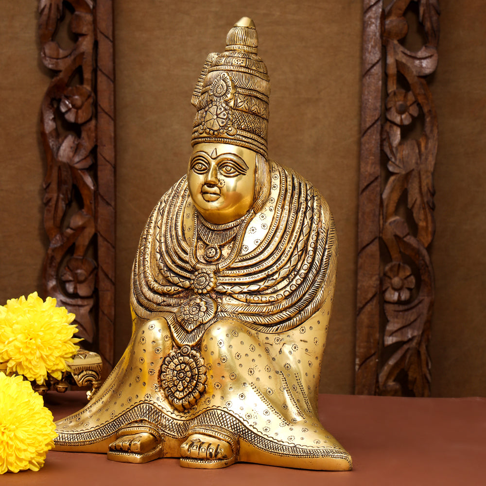 Brass Tulja Bhavani Idol (15.5 Inch) Vedansh Craft