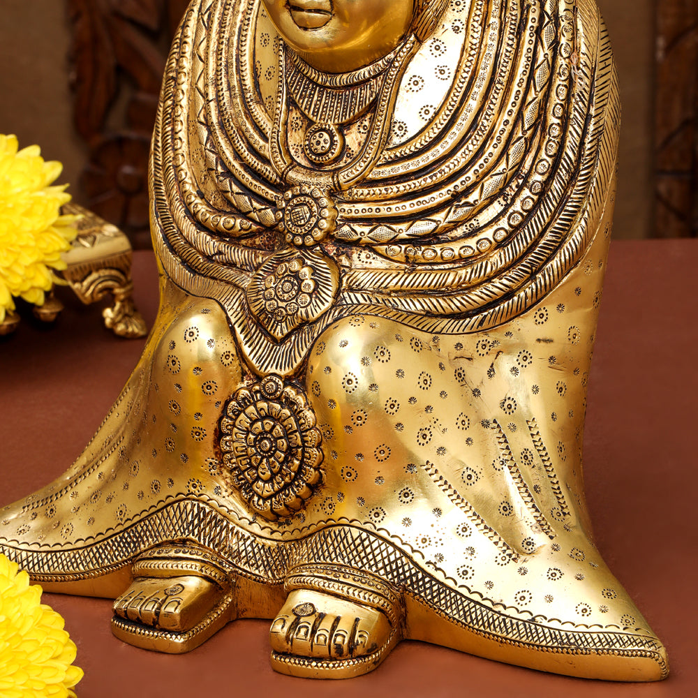 Brass Tulja Bhavani Idol (15.5 Inch) Vedansh Craft