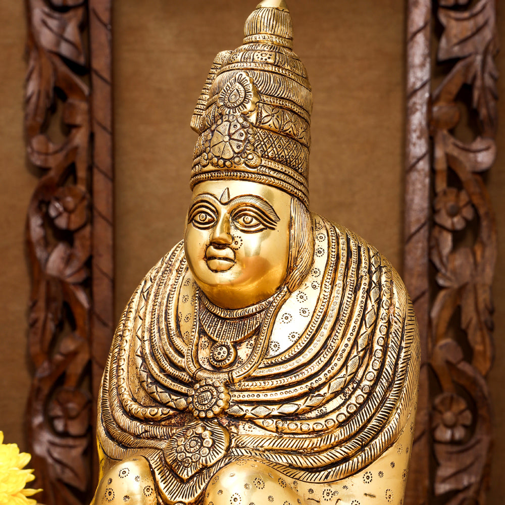 Brass Tulja Bhavani Idol (15.5 Inch) Vedansh Craft