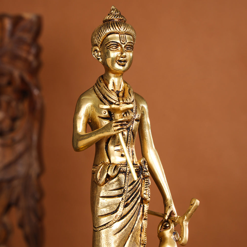 Brass Neelkanth Swami Narayan Idol (12 Inch) Vedansh Craft