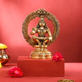 Brass Lord Frame Ayyappa/Ayyappan Idol (9.5 Inch) Vedansh Craft