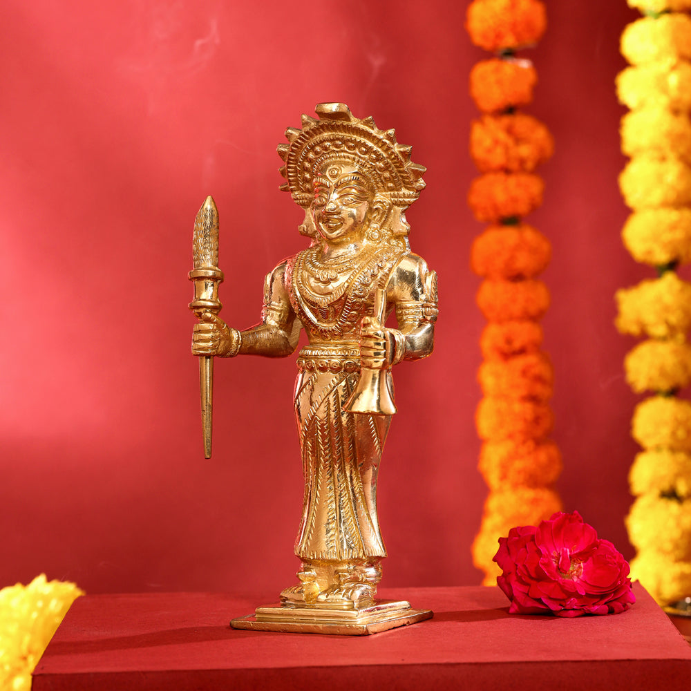Brass Raksha Devi Idol (7.5 Inch) Vedansh Craft