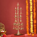 Brass Decorative Multi Wick Lamp (20 Inch) Vedansh Craft