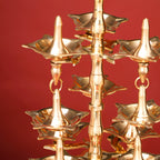 Brass Decorative Multi Wick Lamp (20 Inch) Vedansh Craft