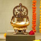 Brass Superfine Rajarajeswari Diya (9 Inch) Vedansh Craft
