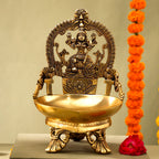 Brass Superfine Rajarajeswari Diya (9 Inch) Vedansh Craft