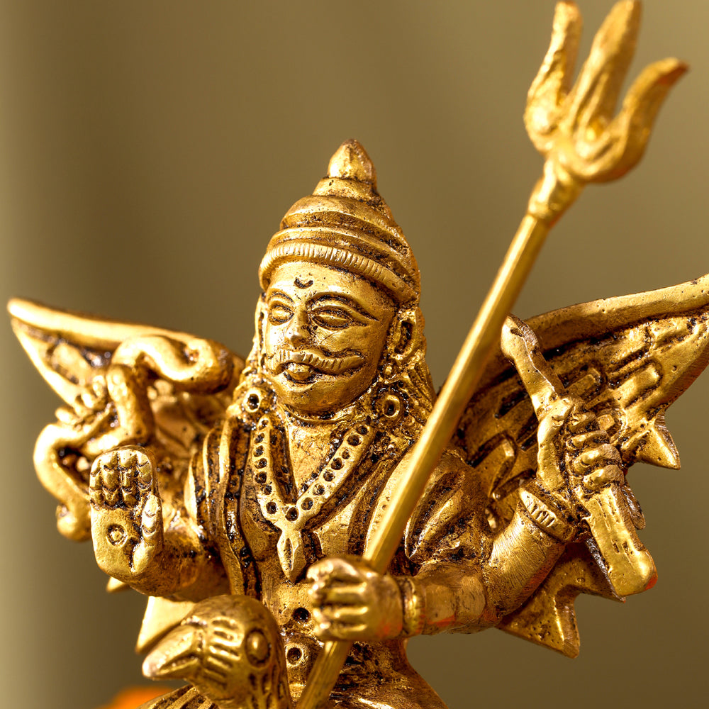 Brass Shani Dev Idol (4.5 Inch) Vedansh Craft