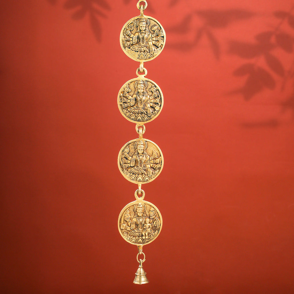 Brass Ashtalakshmi Hanging Bell (40 Inch) Vedansh Craft