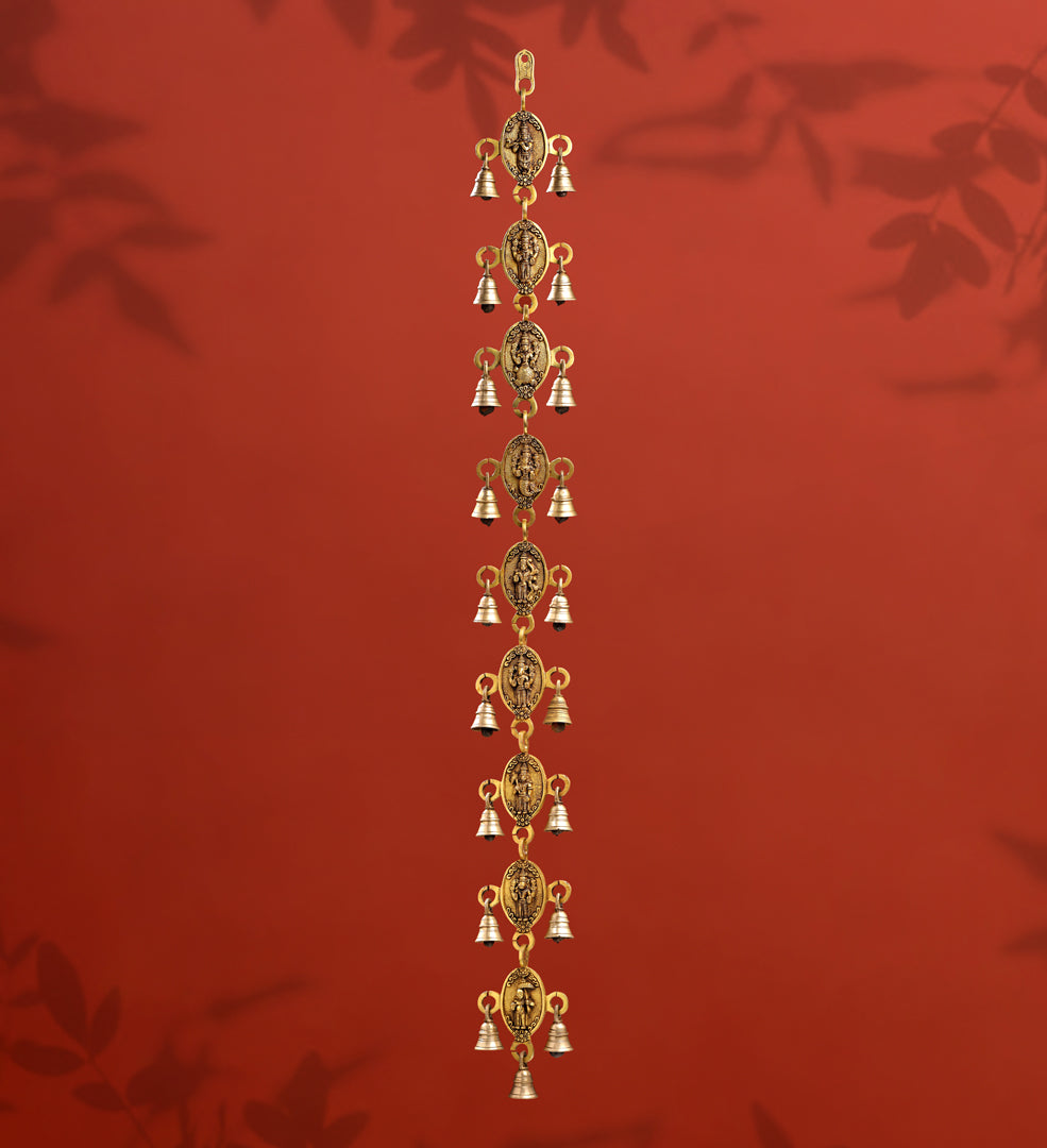 Brass Dashavatara Hanging Bell (48 Inch) Vedansh Craft