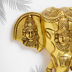 Brass Ganesha With Bell Wall Hanging (11 Inch) Vedansh Craft