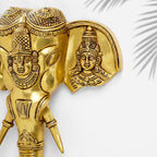Brass Ganesha With Bell Wall Hanging (11 Inch) Vedansh Craft