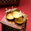 Brass Decorative Urli With Butterfly (6 Inch) Vedansh Craft