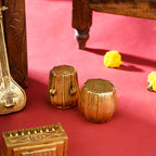 Brass Tabla, Dugi, Sitar And Harmonium Decor Set Vedansh Craft