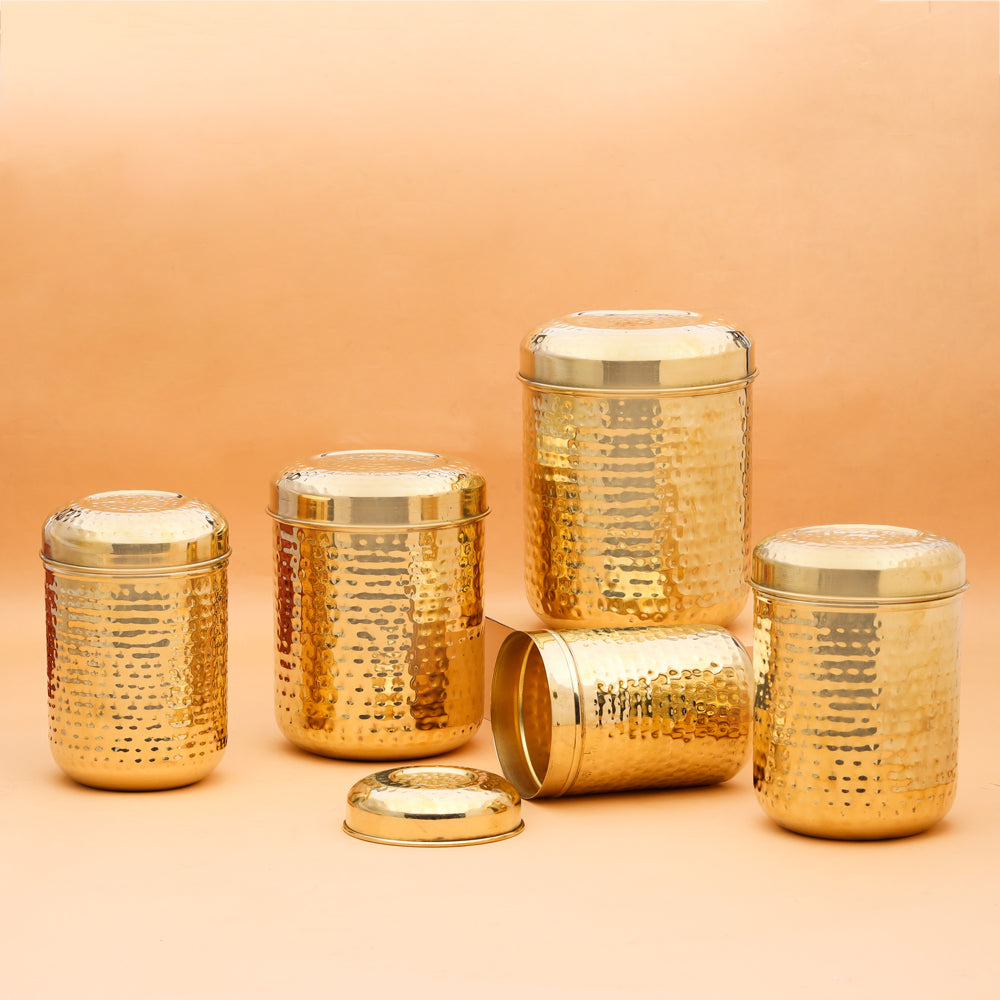 Brass Container With Lid Vedansh Craft