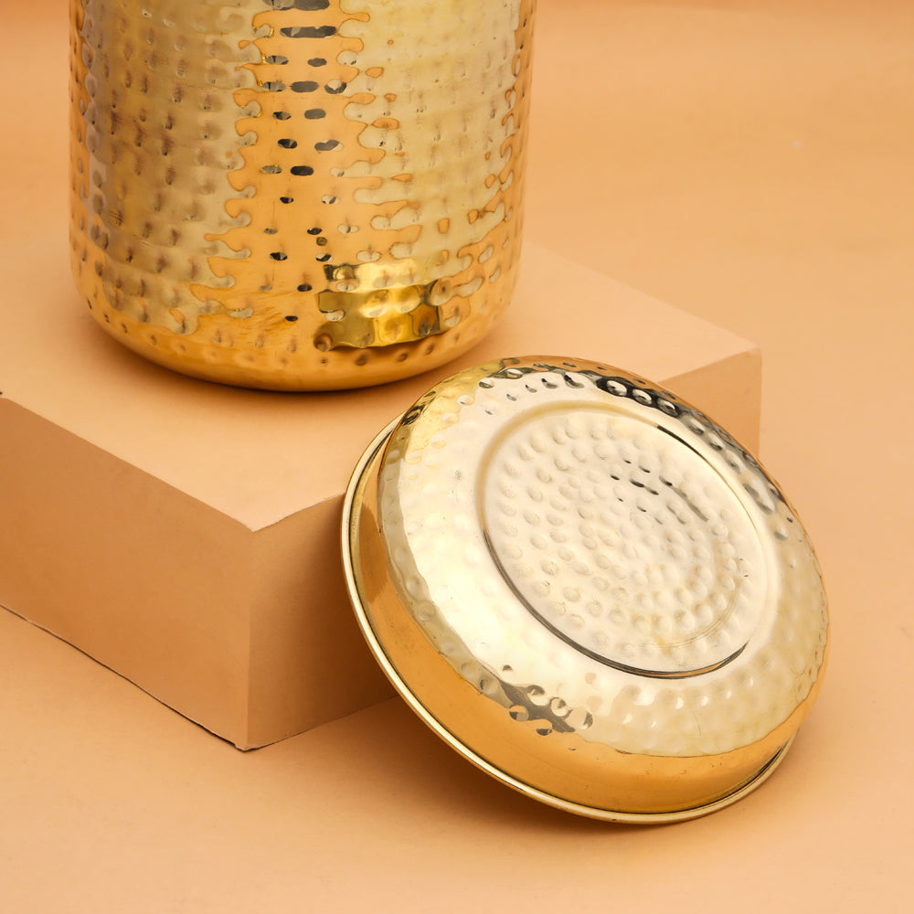 Brass Container With Lid Vedansh Craft