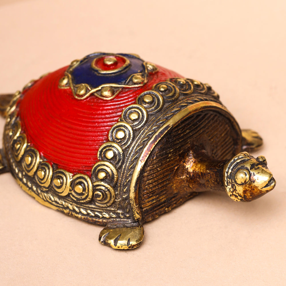Brass Dhokra Tortoise Vastu/Feng Shui Vedansh Craft