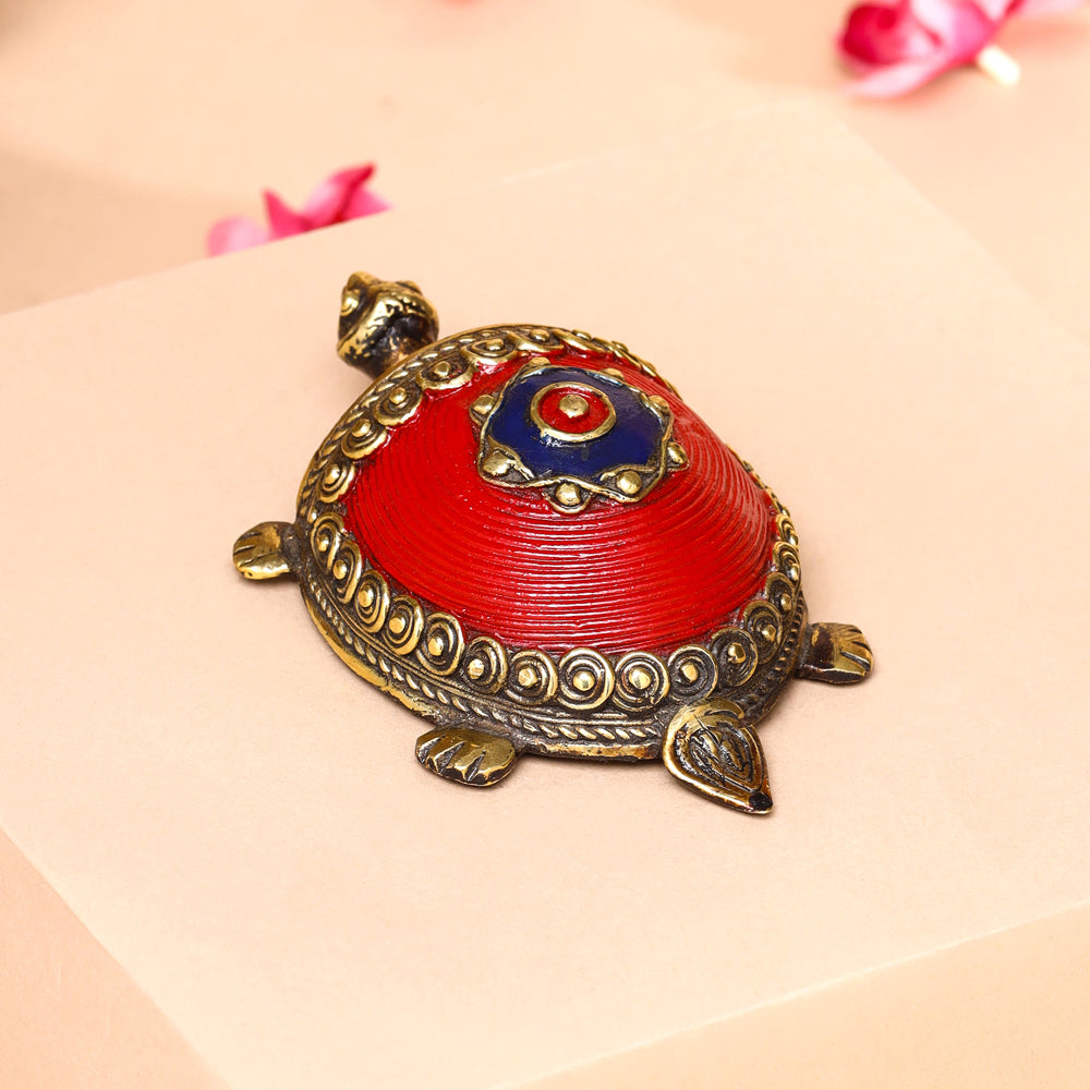 Brass Dhokra Tortoise Vastu/Feng Shui Vedansh Craft