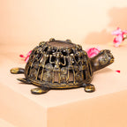 Brass Dhokra Jali Tortoise Candle Holder (3 Inch) Vedansh Craft