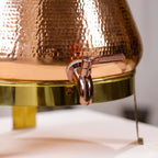 Copper Round Water Dispenser (11.5 Inch) Vedansh Craft
