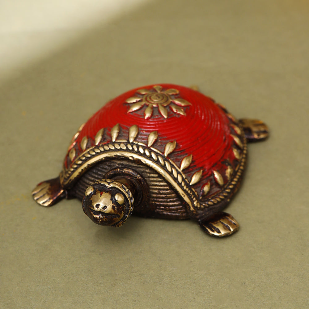 Brass Dhokra Tortoise Vastu/Feng Shui Vedansh Craft